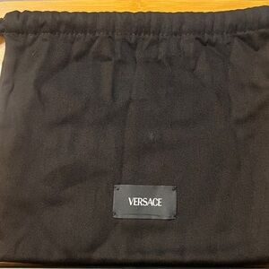 Versace Black Drawstring Dust Bag - Protect Bags, Wallets, Shoes 9.5”x11.5”